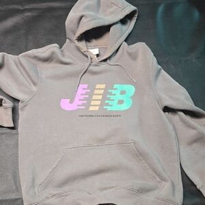 H&M Gray Hoodie with Multicolor Graphic